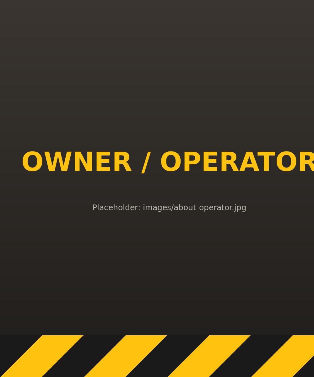 Hard Hat Earth Works owner and operator