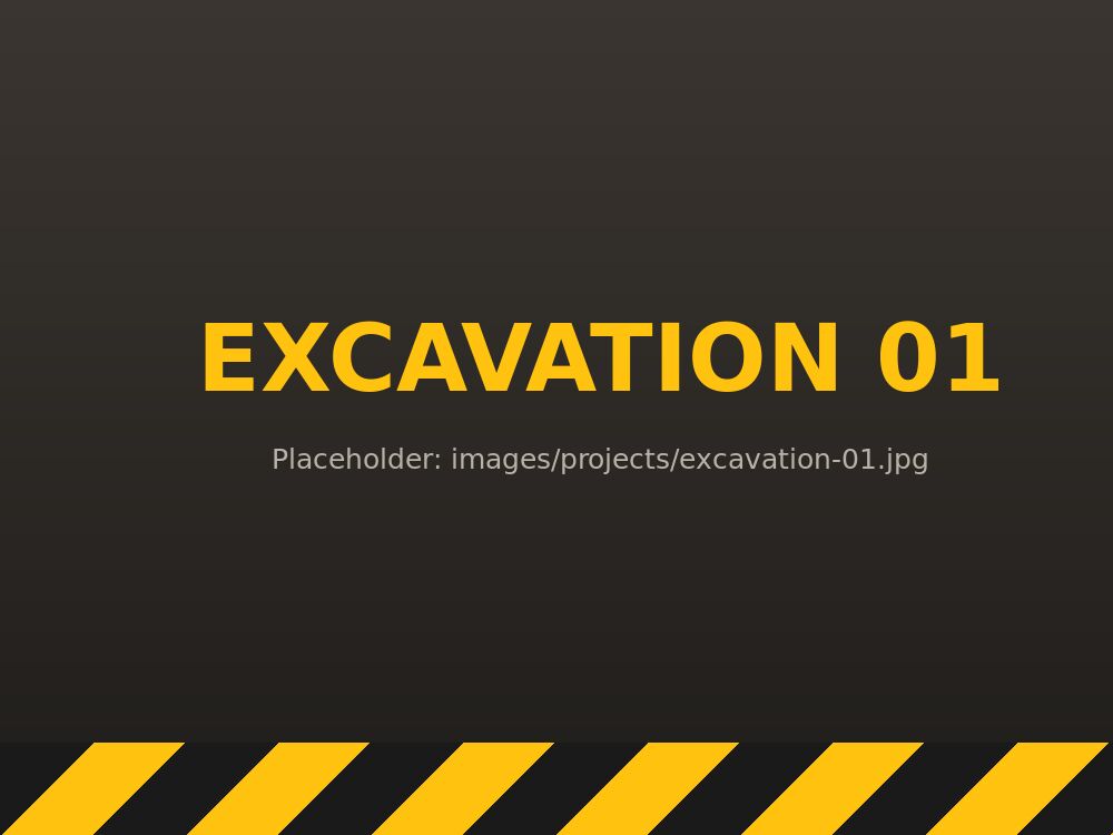 Excavation project, [city], FL